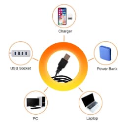 USB Sunset Glow Atmosphere Lamp Gooseneck Projection Lamp Self Photography Night Light For Bedroom Living Room