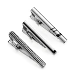 Wed Tie Clips For Men Short Pin Tie Wedding Guests Gifts With Box Tie Clipper To Man Shirt Black Man Cufflinks Fashion Jewelry