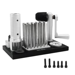 Enhanced and Competitive: Stainless Steel Manual Jump Ring Maker with 20 Mandrels - Professional Jewelry Tool for Craftsmen
