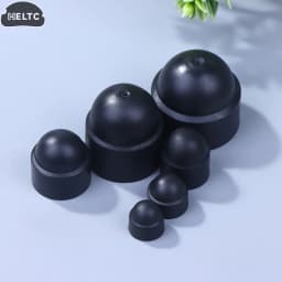 10Pcs/PACK Black M4 M5 M6 M8 M10 M12 Bolt Nut Dome Protection Caps Covers Exposed Hexagon Plastic Screw Protection Covers