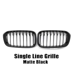 XVIP Front Bumper Kidney Grille Racing Grills For BMW 1 Series F20 F21 2015-2019 Replacement Double Slat Gloss Black Grilles