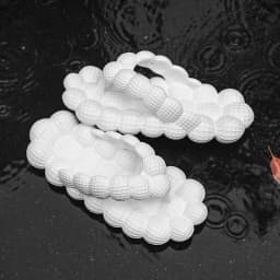 Flip-flops Bubble Shoes Summer New Fashion Open-toed Bubble Slippers 2025 Women Wear Slippers Indoor Flat Sandals Beach Shoes
