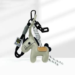 Braided Rope Keychain Leather Horse Bag Pendant Charm Fashion Bag Accessories for Handbag,Backpack Decors Car Keyring
