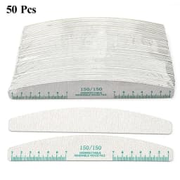50pcs Nail File Wooden Sanding Buffer Block Pedicure Manicure UV Gel Nail Polish Pro Nail Files Artificial Nail Tips Tools