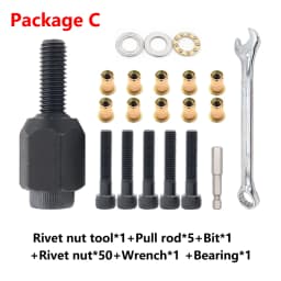 Rivet Nut Tool M3 M4 M5 M6 M8 Thin Iron Manual Electric Riveter Flat Head Threaded Rivnut Tool Accessory Simple Installation