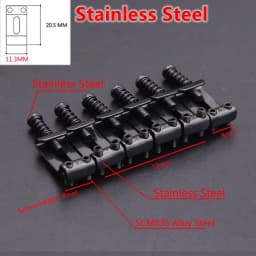 1 Set 10.5MM/10.8MM/11.3MM Stainless Steel / Titanium Alloy (TC4) Electric Guitar Bridge Saddle for Fende.r ST