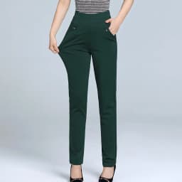 Women Pants 2023 Spring Fall Straight Pants Slim Casual Female Stretch Trousers black fashion Jeans office Trousers joggers