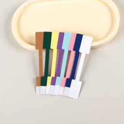 100/200pc Square Price Tag for Jewelry Blank Display Sticker Card Self Adhesive Necklace Bracelet Mix 8 Colors Label Packaging