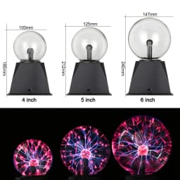 Novelty Magic Plasma Ball Light 220V LED Night Light 4/5/6/8 Inch Plasma Ball Touch Lamp Christmas Nightlight Kids Decor Gift