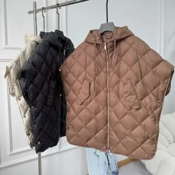 Schinteon Women 90% White Duck Down Irregular Vest with Hood Loose Sleeveless Jacket Solid Fashionable Autumn Winter Top 2026