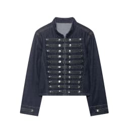 New Vintage Denim Jacket For Women Solid Round Neck Slim Fit Short Jackets 2026 Spring Lady Daily High Street Outerwears