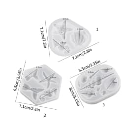 Seashell Conch Starfish Fish Under the Sea Style Pastry Baking Molds for Marine Theme Keychain jewelry Silicone Mold