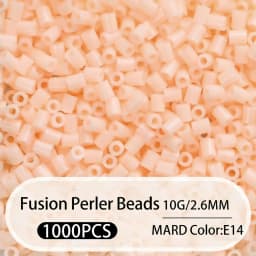 2.6mm Bulk Pink Color Series Perler Beads Refill Pack - 1000/5000pcs Fusible DIY Art Craft Fuse Beads for Mosaic Puzzle Kits