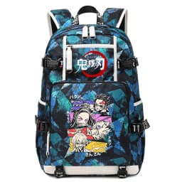 Demon Slayer Anime School Bag Large Capacity Lightweight Student Backpack for Kids Boys Girls Daily Use