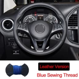 Hand Sewing Car Steering Wheel Wrap for Mercedes-Benz Vito III ( W447 ) 2015 - 2023 Circular Shape Braid on The Steering Wheel