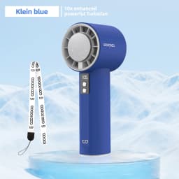 Mini Fan 100 Gear Wind Speed Electric Fan Digital Display Adjustable Turbo Portable Outdoor Handheld of Cold Compressed Sheets