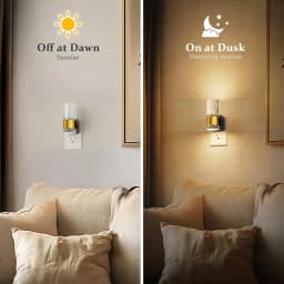 Night Light 3000K Night Lights Plug into Wall LED Nightlight with 0-100LM Adjustable Brightness Automatic Night Light for Room