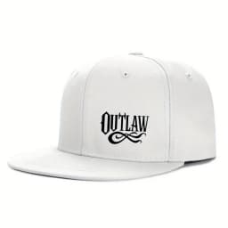 Unisex OUTLAW Printed Adjustable Baseball Cap  Men's and Women's Flat-brimmed Cap, Urban Street Style, Outdoor Activity Cap