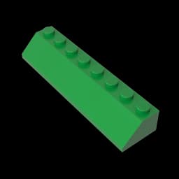 Gobricks GDS-736 ROOF TILE 2X8/45 - 2x8 45 Slope roof tiles compatible with lego 4445 children's DIY Educational Building Blocks