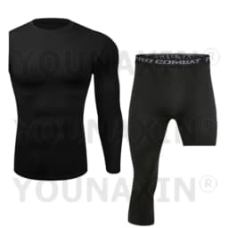 Men One Arm Sleeve T-shirts Exercise Trousers Running Tight Sports Cropped Leggings Women Yoga Fitness Pants S M L XL 2XL 3XL