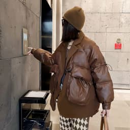 Winter Women Notched Collar Fake Two-piece Patchwork Down Cotton-padded Coat Casual Long Sleeve Female Short Lightweight Parkas