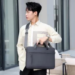 2023 Men Briefcase Bag High Quality Business Famous Brand PU Leather Shoulder Messenger Bags Office Handbag 14 inch Laptop bag