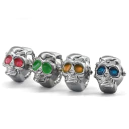 Creative Skull Selling Personality Quartz Ring Watch Alloy Circular Dial Unisex Christmas Gift Fun Watch