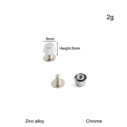 20/50/100PCS 8-15mm Metal Screwback Rivet Studs For Leather Craft Luggage Handbag Purse Bottom Protective Feet Nails Accessories