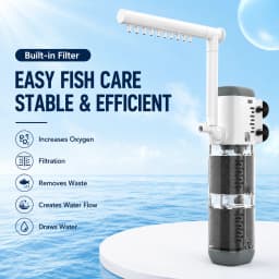 Aquarium Multi-functional Filter Pump Fish Tank Submersible Air Oxygen Aerator Water Change Pump Wave-making Fountain Water Pump