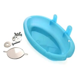 Mirrored Bird Bath Pet Cage Bath Basin Parrot Bath Basin Parrot Shower Supplies with Mirror Bird Cage Accessories Pet Toys