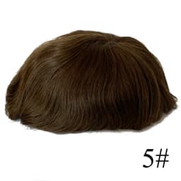 Full French Lace Bleach Knots Hairline Replacement System Toupee - Hair Replacement System for Natural Look Hair Extensions