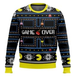 Pacman Classic Maze Video Game Cartoon 2026 New Harajuku Merry Christmas Men's Street Hip Hop Women's Couple Hoodie