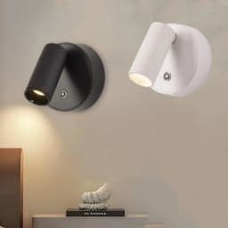 Rechargeable LED Wall Lamp Touch Control 360 Rotatable Dimmable Wireless Magnetic Night Light Bedside Sconce Bedroom Reading