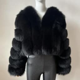 2023 New Short Style Real Fox Fur Coat Winter Woman Natural Warm Fashion Luxury