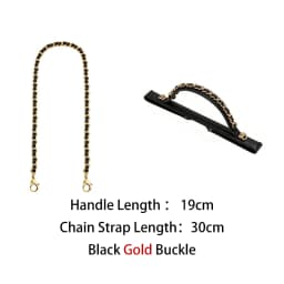 Cowhide Leather Chain Top Handle,Wear-through Handle Replacement Accessories Compatible with WOC Wallet On Chain Bag