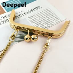 1/2/5Pcs Deepeel 14cm Smooth Metal Bag Handle Frame for Women Handbag Kiss Clasp Bracket DIY Hardware Purse Accessories