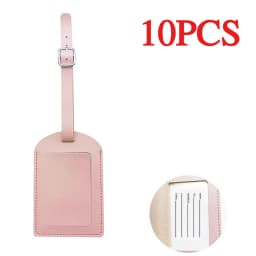 10pcs Free Custom Name Multi-color Airplane Boarding Passes Creative Travel Box Checked in Smooth Pu Leather Luggage Tags Gifts
