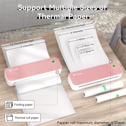 Peripage A40 P81 Inkless Portable A4 Thermal Printer Wireless Bluetooth USB Printing Text PDF Document Photos A4 Machine Maker