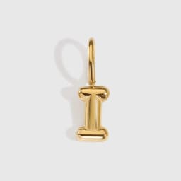 EMANCO Stainless Steel 3D Bubble Alphabet Charms Minimalist Style Letter Elements DIY Necklace Bracelet Jewelry Making