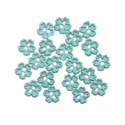 20Pcs 4mm Mini Buttons Flower Shape Metal Buckle Doll Clothes Buckles DIY Sewing Material Dolls Clothing Accessorie