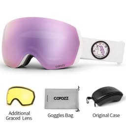 COPOZZ Brand Professional Ski Goggles Double Layers Anti-fog UV400 Men Women Winter Snowmobile Eyewear Snowboard Sports Glasses