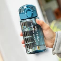 550ML Space-Themed Water Bottle with Anti-Slip Lid & Handle - Durable Plastic, Leak-Proof Design for Outdoor Sports, Camping