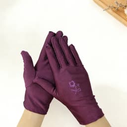 Spring and Summer Embroidered High-Elastic Spandex Gloves, Thickened Women's Dance Performance Gloves, Cycling Etiquette Gloves