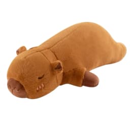 Kawaii Capybara Plush Toy Stuffed Capibara Fluffy Doll Long Sleep Soft Pillow Sofa Cushion Sleeping Children Toys Gift