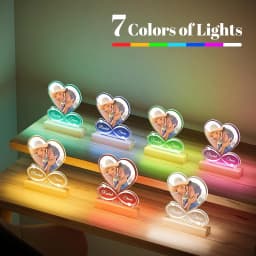 Personalized Custom Photo Text 3D Acrylic Lamp Customized Bedroom Night Light Valentine's Day Wedding Anniversary Birthday Gifts
