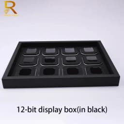 New Arrival Display Box For Gemstone Of Leather Diamond Jewelry Box Square Clear Plastic Box Loose Diamond Stone Gem