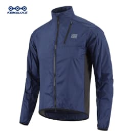 KEMALOCE Cycling Jacket Windproof Men 2026 Ultralight Long Sleeve Bike Jersey Black&Yellow Lightweight MTB Sports Windbreaker