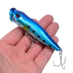 New Arrival 1 Pcs Big Popper Fishing Lures 9.5cm 12g 3d Eyes Bait Topwater Crankbait Wobblers Tackle Isca Poper Japan