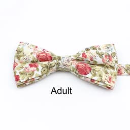 Cotton Floral Parent-Child Bowtie Set Bow Tie Necktie For Men Wedding Party Business Suits Gravata Pink Yellow Butterfly Cravats
