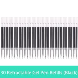 10/20/30 pcs/set 0.5mm Gel Pen Refills Red Blue Black Ink Stationery Writing Supplies Office Signature Rods Office School Needle
